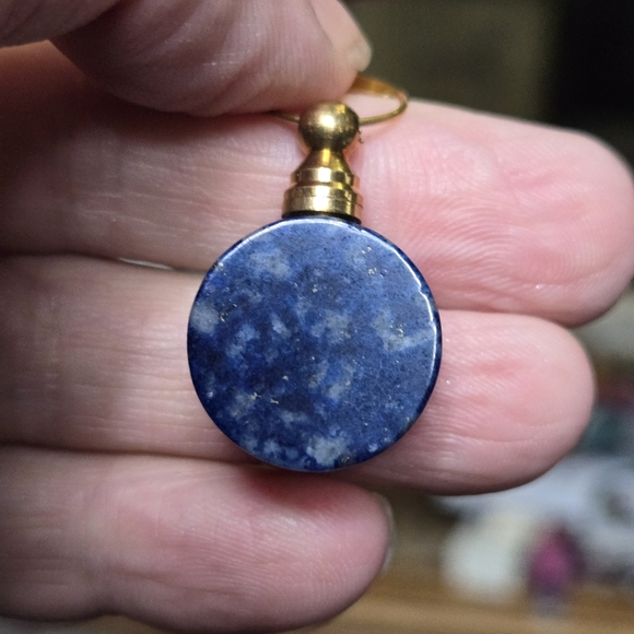 Lapis Lazul crystal bottle pendant LAST ONE! - Picture 7 of 8